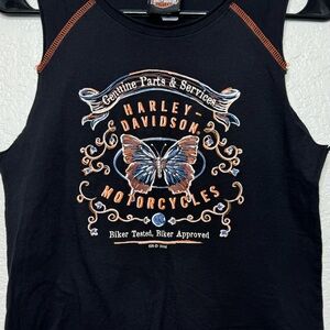 Harley Davidson Y2K Cut Off Sleeve Tank Size Medium